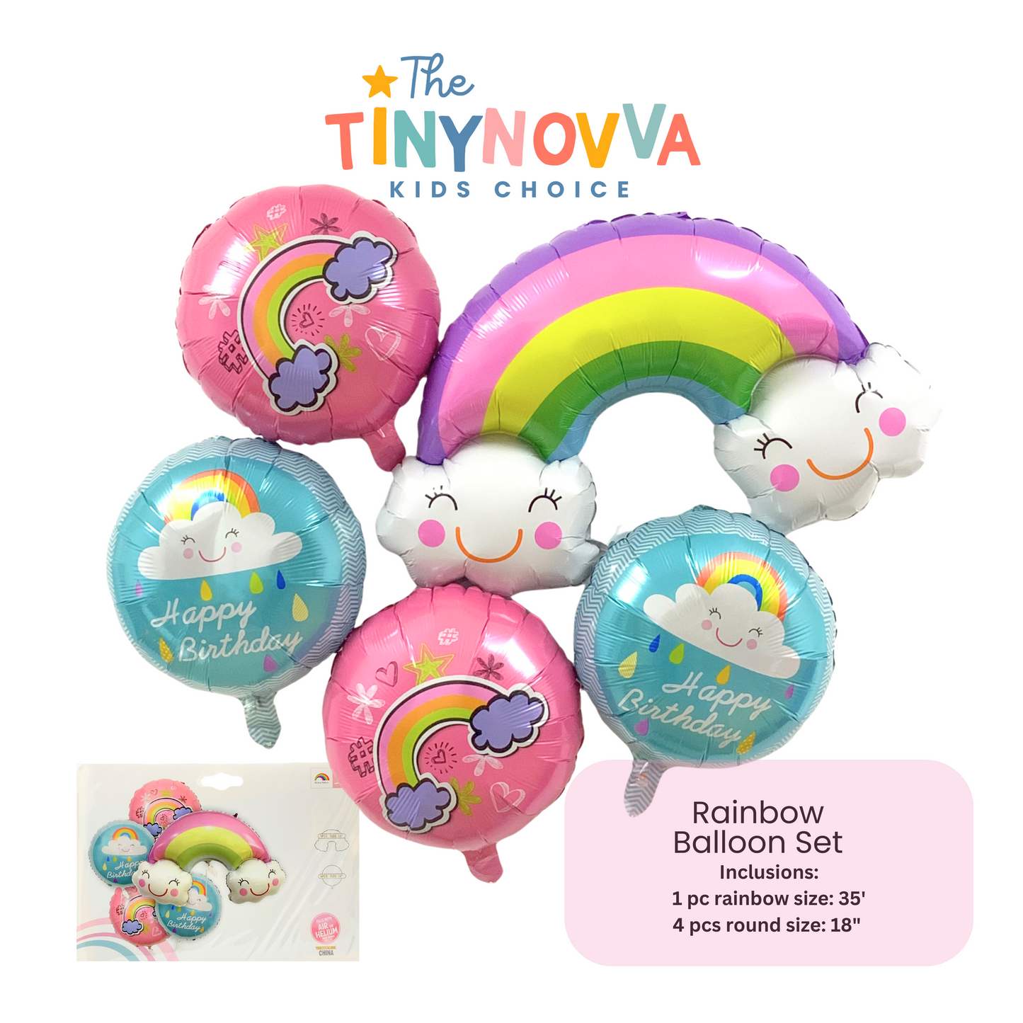 Rainbow Balloon Set