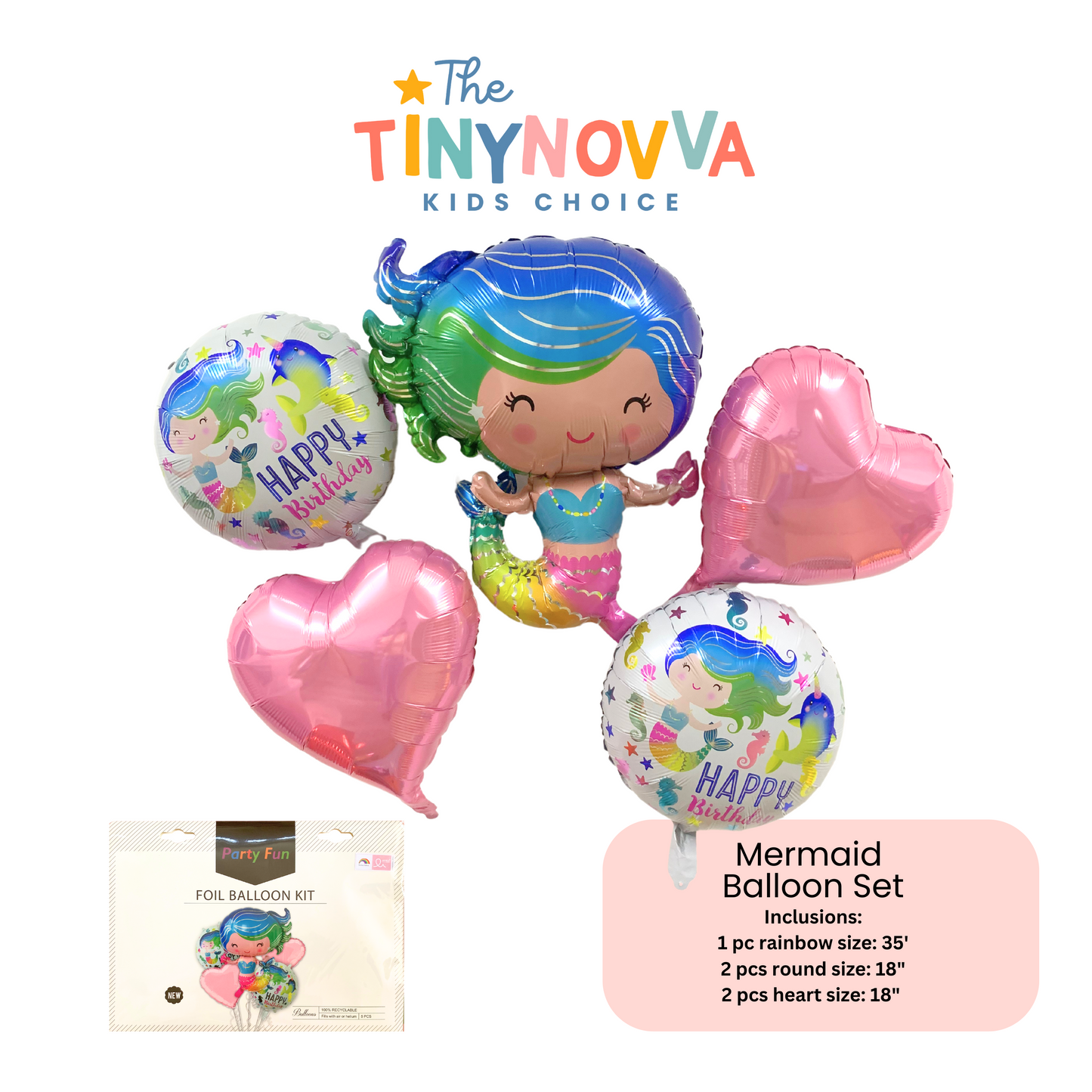 Mermaid  Balloon Set