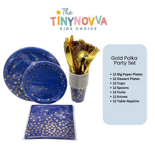 Gold Polka Party Set